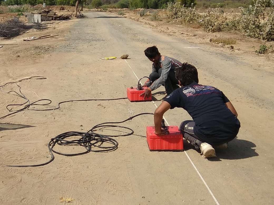 utility mapping using GPR at Barmer_Oswal Infra
